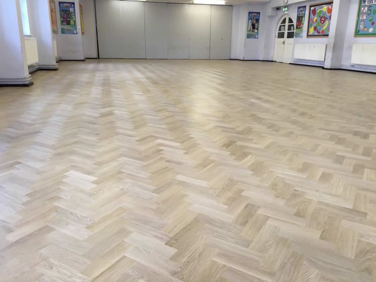 Il parquet dopo la fase di lucidatura