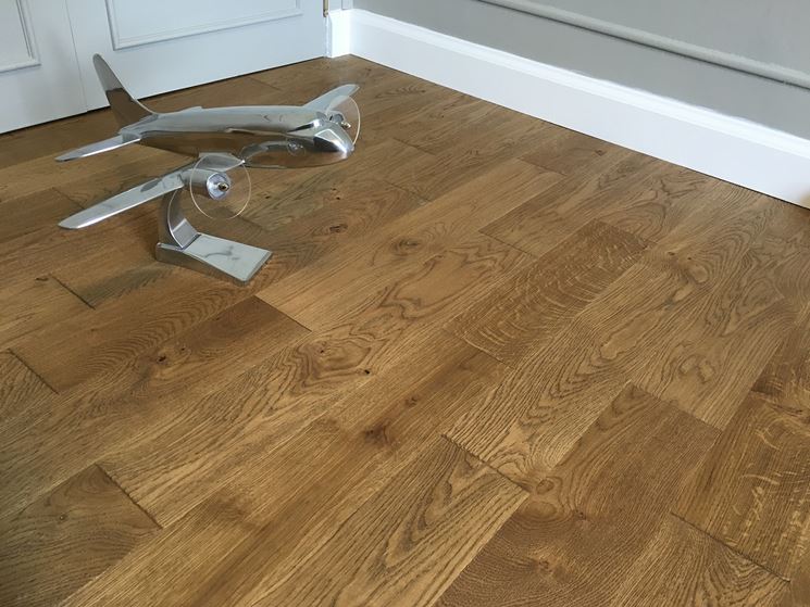 parquet in rovere spazzolato