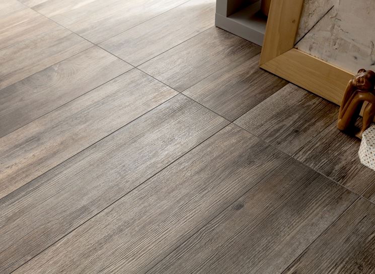 pavimento in ceramica effetto legno moderno