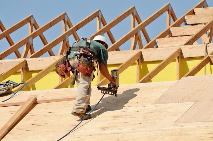 costruzione tetto in legno