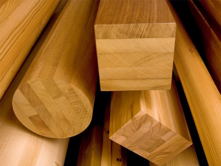 travi di legno lamellare