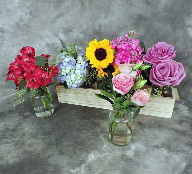 Vasi fiori creati con il fai da te